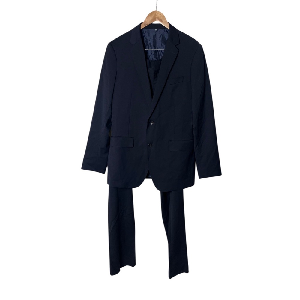 NWOT Bonobos Jetsetter Wool Blazer Navy Slim Fit Suit Jacket Blazer Pants 40 L